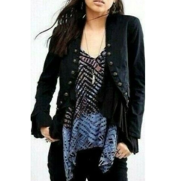 Free People Jackets & Blazers - Free People Romantic Ruffle Jacket